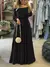 Zanzea - vestido longo boêmio com babado - loja online