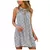 Vestido estampado diamante sem mangas , Casual Streetwear, Metal Ha - loja online