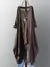 ZANZEA-vestido xadrez assimétrico largo - loja online