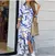 Vestido estampado feminino outono