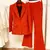 Conjunto designer de passarelas feminino, blazer de botão único e calça - comprar online