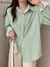Camisas sólidas zanzea casual - loja online