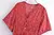 Vestido maxi com estampa floral vintage feminino, decote em V - comprar online