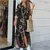Vestido estampado feminino outono