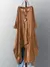 ZANZEA-vestido xadrez assimétrico largo - comprar online
