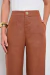 CALÇA CHEROY CROPPED RETA EM LINHO SANTORINI - LEVIVE
