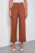 CALÇA CHEROY CROPPED RETA EM LINHO SANTORINI na internet