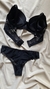 Conjunto de Lingerir Com Bojo Vitoria - PRETO - Lcmodaaintima 