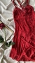 Camisola em Tule e Renda - Petalas de Amor - VERMELHA - loja online