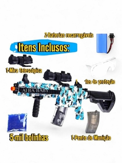 Lançador de bolinhas gel eletrico xniper super boom na internet