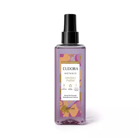 Spray Perfumado Desodorante Colônia Instance Ameixa e Praliné 200ml - EUDORA