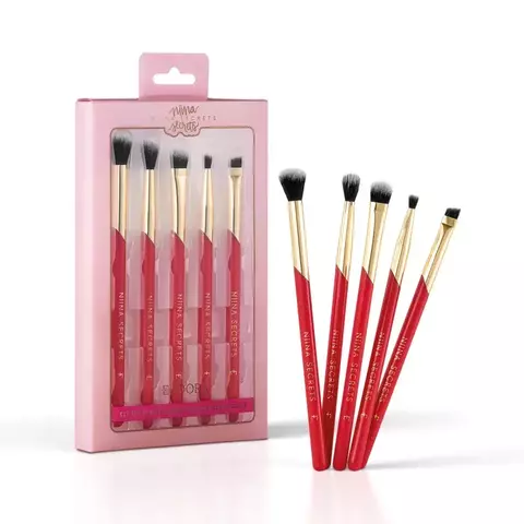 Kit de Pincéis para Olhos Essenciais Niina Secrets - EUDORA
