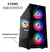 Gabinete Gamer 1749 Lateral E Frontal Em Vidro C/ 4 Fans Rgb - comprar online