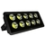 Refletor holofote LED Ultra COB preto 500w 3000K branco quente IP66.