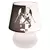 Abajur Micro Lampe Star Wars Vader Dual Ø15x20cm Polietileno Branco e Preto. - comprar online