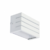 Arandela de Parede Barcelona Retangular Externo 9x15x7cm Alumínio e Vidro Branco.