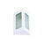 Arandela de Parede Gênova Triangular Externo 18x13x9cm Alumínio e Vidro Branco.
