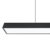 Luminaria pendente linear preto retangular led integrado 120cm 3000k bivolt. - Diamante do LED
