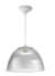 Luminária prismática pendente 22 polegadas cabo PP branco E-27.