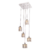 Pendente Frost transparente 5 Luzes G9 231X231MM.