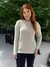 Blusa em Fio Pluma Básica BIamar Bege | 09872 - Cumplice Modas
