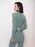 Blusa Alongada de Algodão com Tecimento em Tranças Verde| 11923 - comprar online