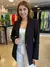Blazer Alfaiataria com Martingale Preto | 12846 na internet