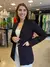 Blazer Alfaiataria com Martingale Preto | 12846 - comprar online