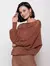 Blusa em Ponto Margarida Biamar Marrom | 11954