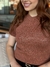 Blusa em Algodão Biamar Marrom | 11960 na internet