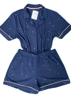 PIJAMA BOCEJINHO AMERICANO ALFAIAT LYCRA AZUL - comprar online