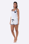 PIJAMA REGATA ESTAMPAS LYCRA ROSE OU AZUL