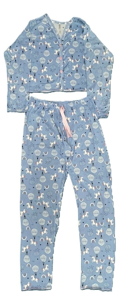 Pijama Americano Cropped Virginia Calça e Crooped - DREAM NIGTH X PIJAMAS LTDA