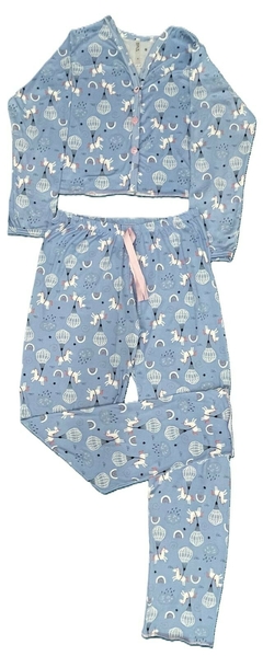 Imagem do Pijama Americano Cropped Virginia Calça e Crooped