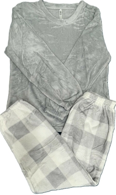 Pijama de inverno Quadriculado Pelucia tecido tipo pelúcia - DREAM NIGTH X PIJAMAS LTDA
