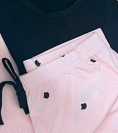 PIJAMA LONGO CANELADO BEAR BOCEJINHO na internet
