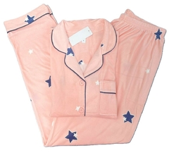 PIJAMA AMERICANO ESTRELAS PLUSH TECIDO QUENTINHO E LEVINHO - DREAM NIGTH X PIJAMAS LTDA