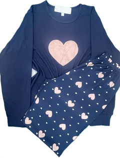 Imagem do PIJAMA ML CORAÇÃO MALHA