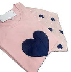 PIJAMA ML CORAÇÃO MALHA - DREAM NIGTH X PIJAMAS LTDA