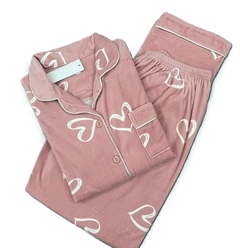 PIJAMA AMERICANO PLUSH CORAÇÕES - DREAM NIGTH X PIJAMAS LTDA