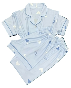 PIJAMA 2 EM 1 CORAÇÕES 3 PEÇAS