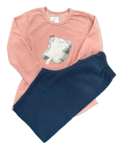 PIJAMA LONGO PLUSH FLEECE BOCEJINHO