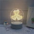 Imagem do Luminária de Mesa de LED 3D Criativa Luz Noturna Decorativa