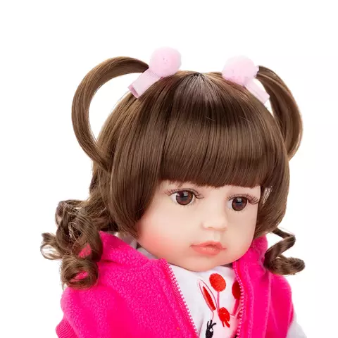 Boneca Bebê Reborn 48cm Menina|Corpo de Silicone pode tomar banho|Frete Grátis - comprar online