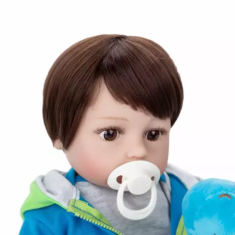 Boneco Bebê Reborn Menino 48cm Corpo de Silicone,|Frete Grátis - comprar online