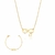 Conjunto pulseira e colar infinito banhando a ouro 18k