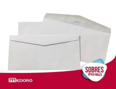 Sobre blanco Oficio Ingles