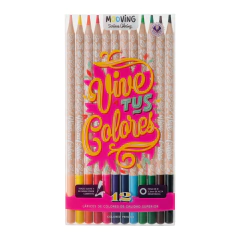 Lapices de colores x12 - Mooving