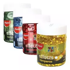 Pote de tempera con Glitter Maped