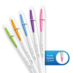 Boligrafos cristal surtidos BIC de colores - comprar online